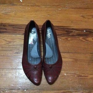 Indigo by Clark’s red kitten heels
